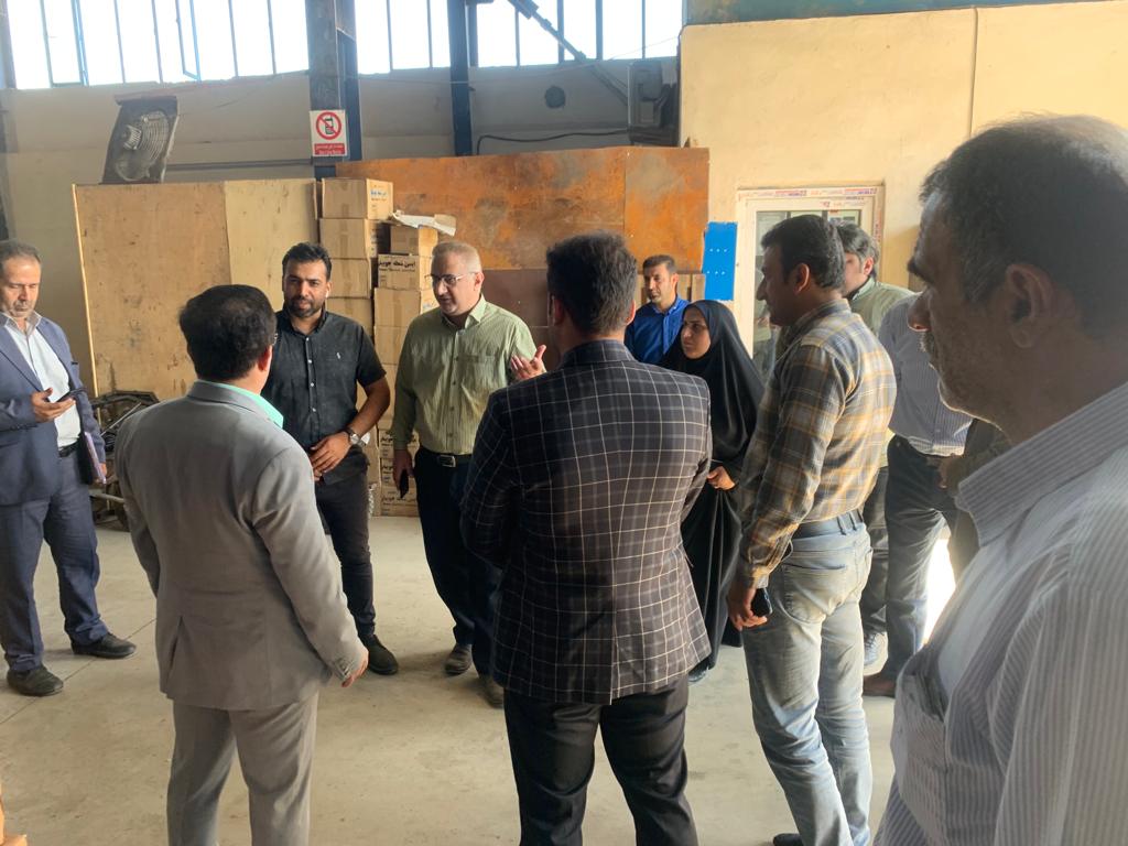 بازید جناب آقای نظافتی المشیری، دادستان شهرستان جویبار، از شرکت تولیدی و تعاونی ایمن شعله جویبار