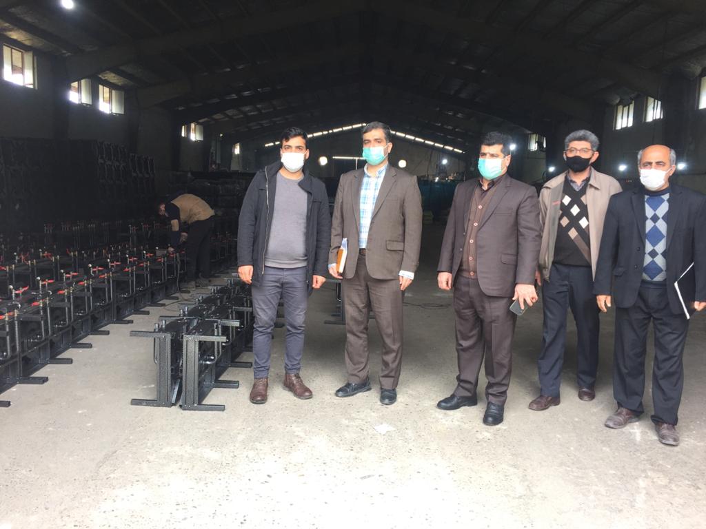 بازديد رئيس اداره صنعت شهرستان جويبار و همراهان بسيج صنعت