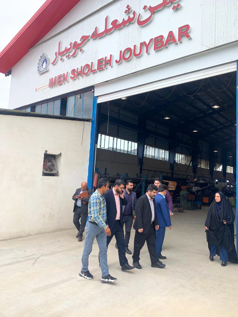 بازيد فرماندار شهرستان از شركت ايمن شعله جويبار