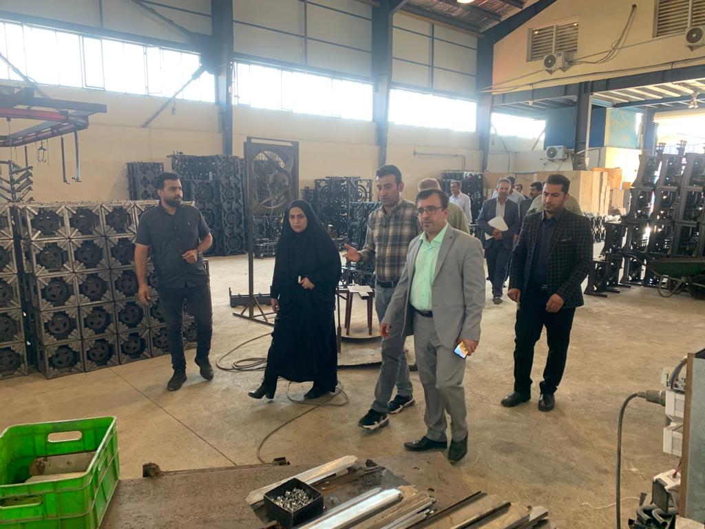 بازید جناب آقای نظافتی المشیری، دادستان شهرستان جویبار، از شرکت تولیدی و تعاونی ایمن شعله جویبار